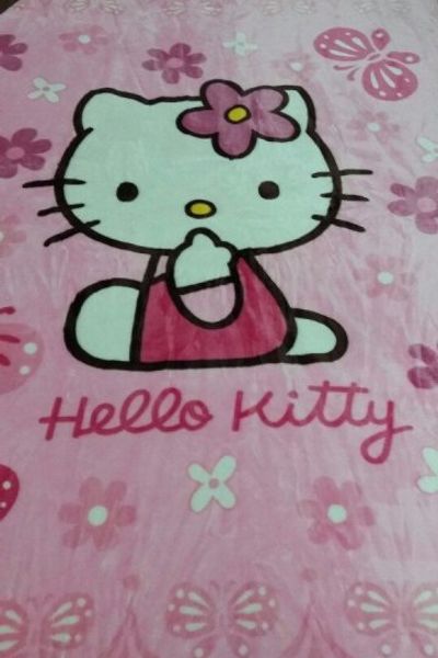 Chăn lông cừu hello kitty cho bé