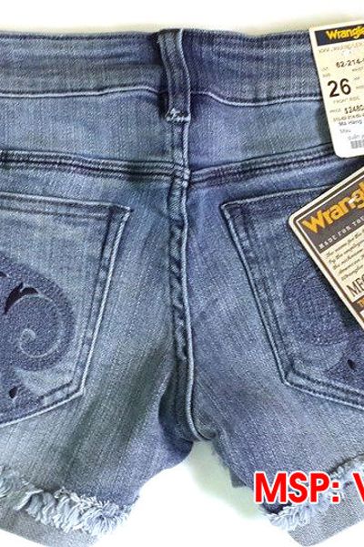 Quan short jean nu wrangler