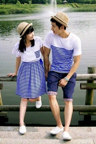 Set đồ đôi phối sọc - 0616