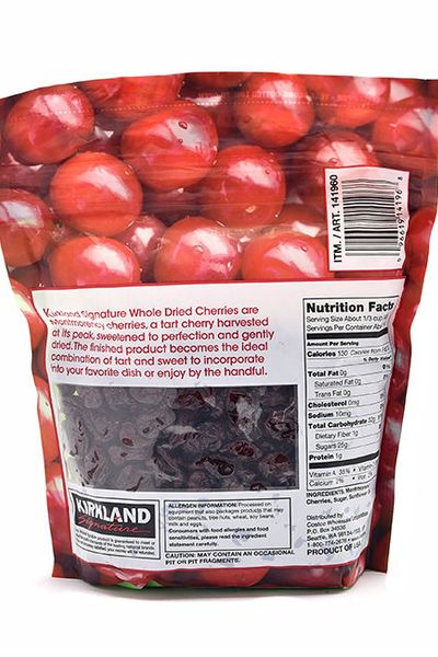 Trái cherry sấy khô kirkland 567gr mỹ
