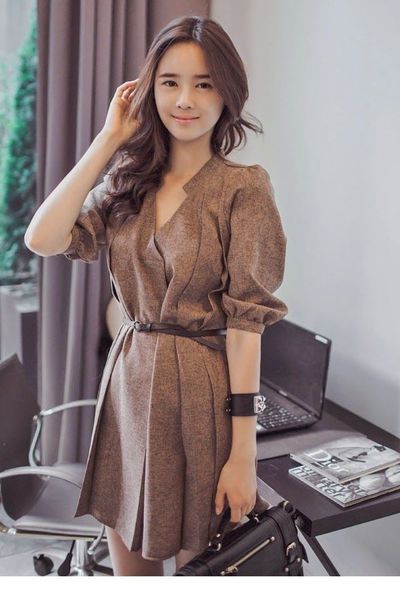 Đầm công sở cách điệu jolie - 0931