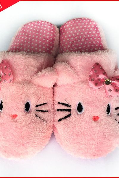 Msd 045 - dép bông nhung hello kitty xinh xắn đi trong nhà
