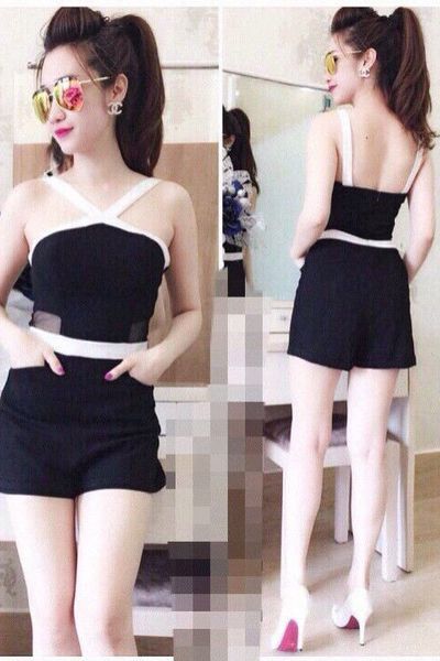 Jumsuit short xanh teen 261