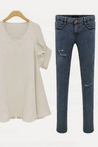 Áo oversize tay lật - 0818