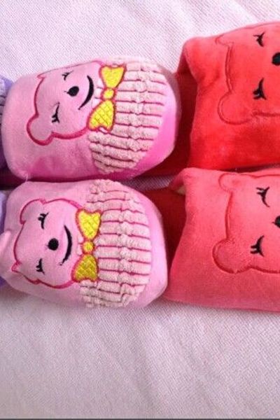 Msd 050 - dép bông lông nhung gấu pooh đi trong nhà