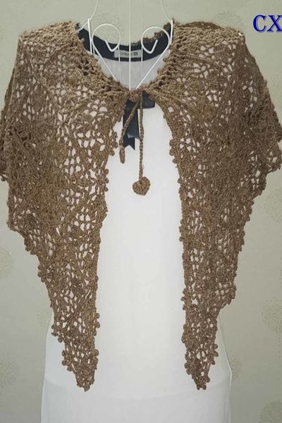 Áo choàng len móc - hàng handmade