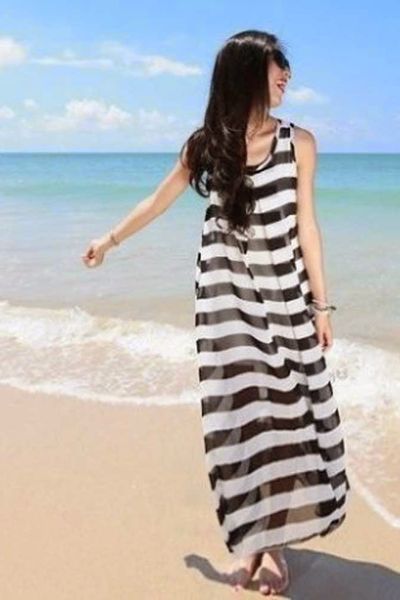 Đầm maxi sọc yumi - mc145 ms1201