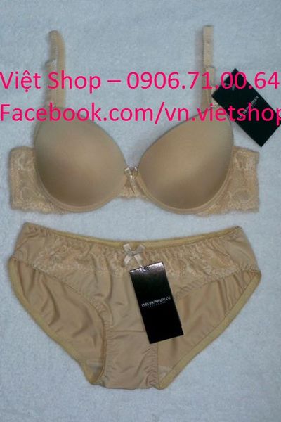 Ar01 bộ armani trơn dây ren đen