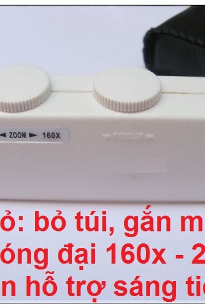 Kính lúp hiển vi phóng đại 160x200x kèm đèn hỗ trợ sáng