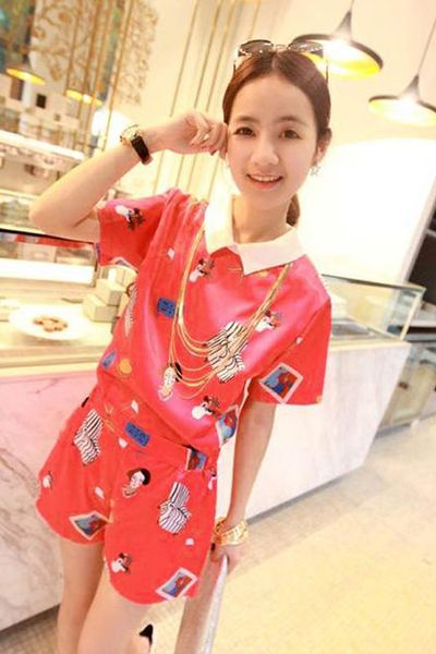 Set đồ bộ họa tiết girly - 1618