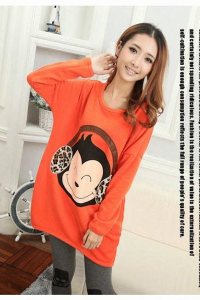 Áo đầm phom rộng monkey - 0885