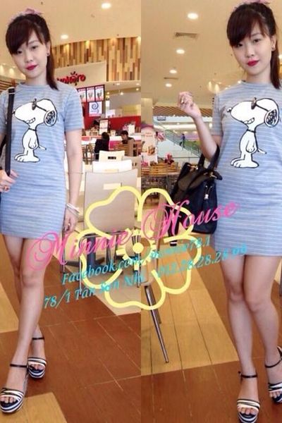 Xưởng chuyên sỉ - đầm sọc chó dt0012