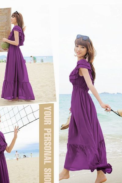 Đầm maxi đuôi cá phối bèo - 1339