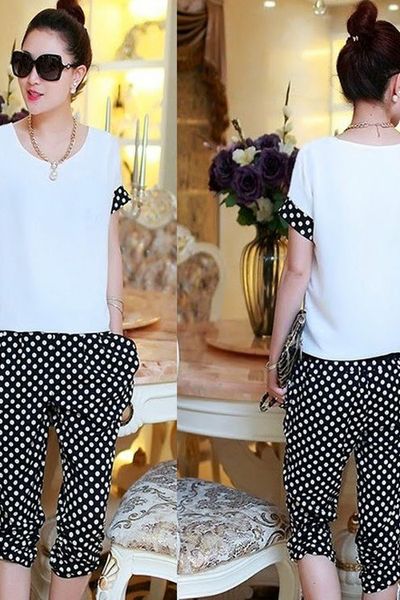 Bộ đồ lửng chấm bi - 1479