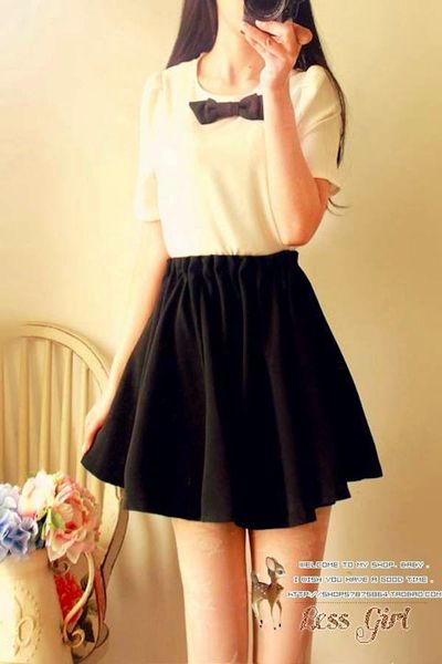 Áo somi tay lỡ đính nơ ms1011