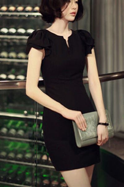 Đầm công sở tay bèo - mc145 mã 1517