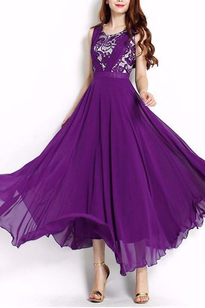 Ms 448 - 240s đầm maxi dạ hội phối ren