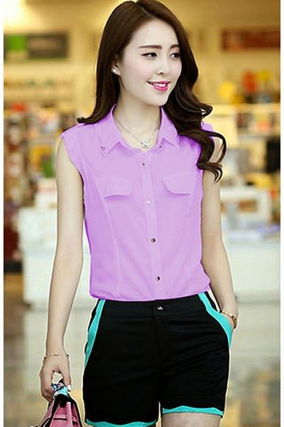 Áo somi tay lật - mc105 ms1236