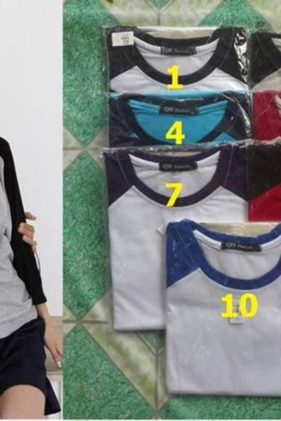 Các loại áo raglan tay dài - 40k