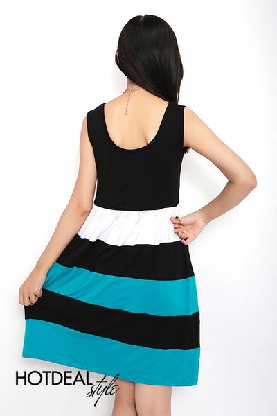 Đầm mặc nhà phối màu