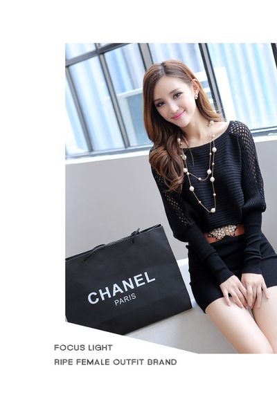 Đầm len dệt kim tay phồng - gs220 - dl2495