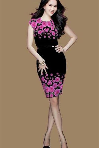Đầm body in 3d ngọc trinh
