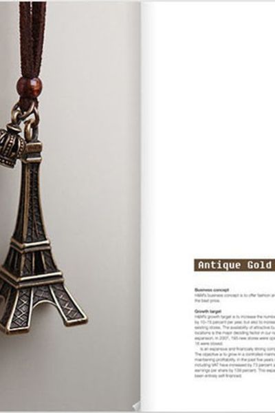 Vòng cổ tháp eiffel cá tính