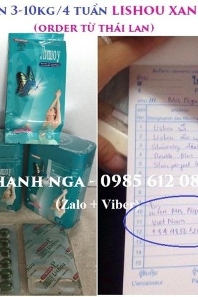 Thuốc giảm cân lishou xanh hộp sắt vỉ/36 viên dùng thử 199k rẻ nhất 499k ​