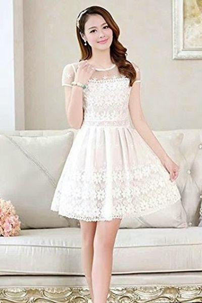 Đầm ren xòe daisy - 1088