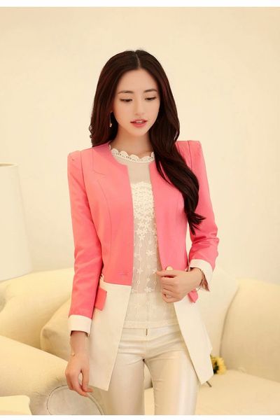 Áo khoác vest phối màu thu đông - ak0181
