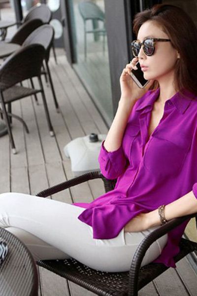 Sơ mi xẻ tà cao - 1650