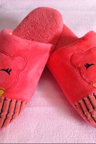 Msd 157 - dép bông lông nhung gấu pooh đi trong nhà