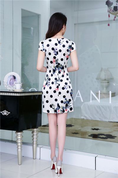 Đầm 3d - chấm bi phối hoa đủ size d4206