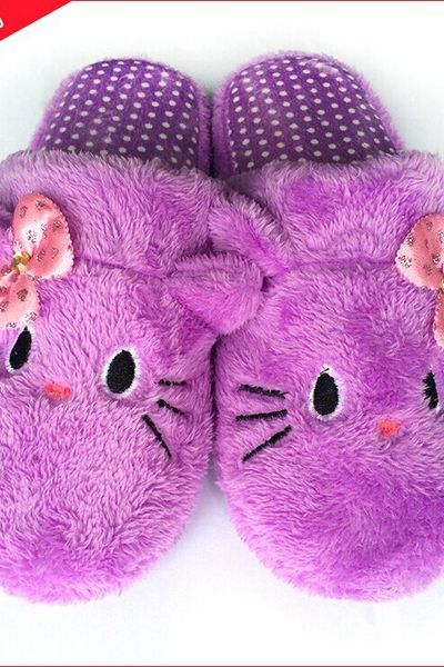 Msd 045 - dép bông nhung hello kitty xinh xắn đi trong nhà