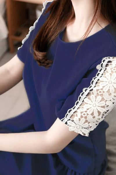 Đầm đuôi cá tay ren hoa - 1503