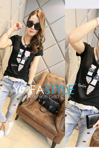 Att-2942 áo thun nữ ôm eo yofastyle - thời trang sỉ giá sản
