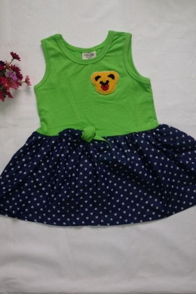 Đầm jean phối thun