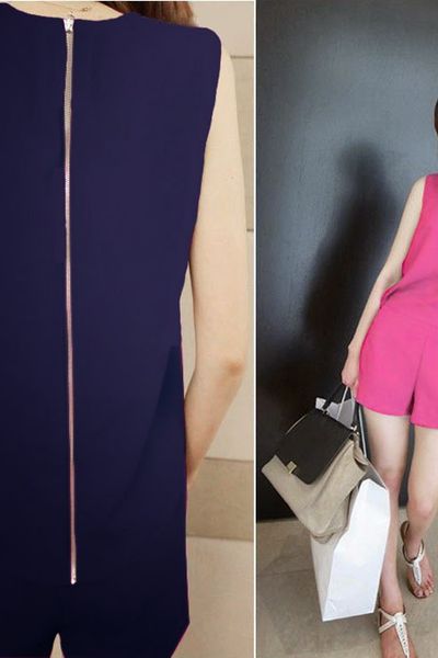 Jumpsuit dây kéo thời trang - 1421