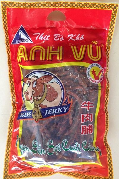 Thịt bò khô cây anh vũ 1kg cả bao bì 490000 vnđ