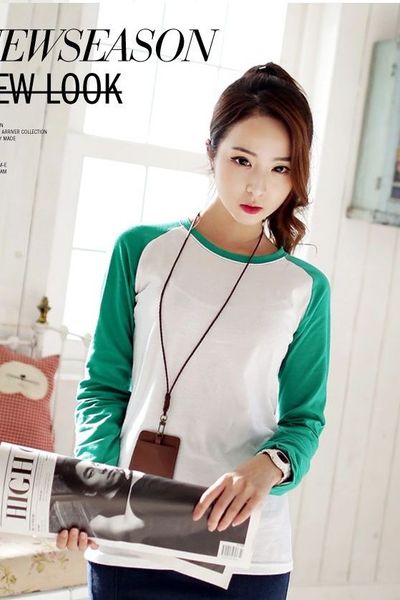 Áo thun raglan tay ngắn áo thun raglan tay dài áo thun trơn áo thun teen cặp đôi hàn quốc giá sỉ 35k ở đâu