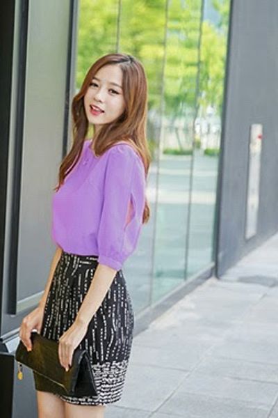 Áo voan tay xẻ - 0732