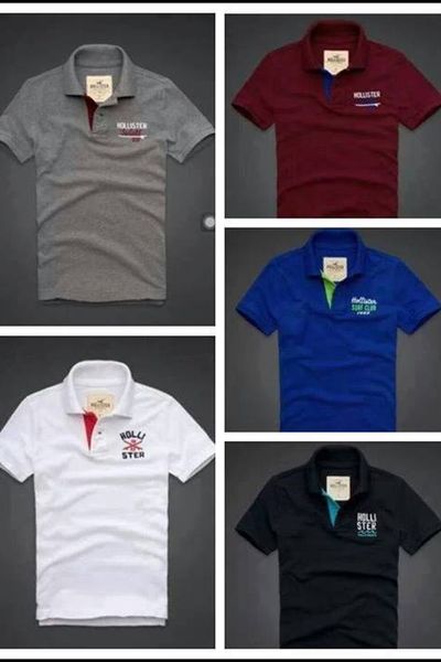 Áo thun cá sấu 4 chiều hollister