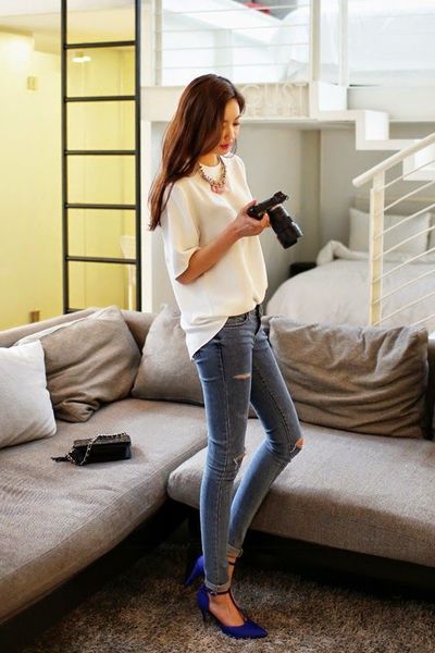 Áo sơ mi cổ tròn năng động - 0983