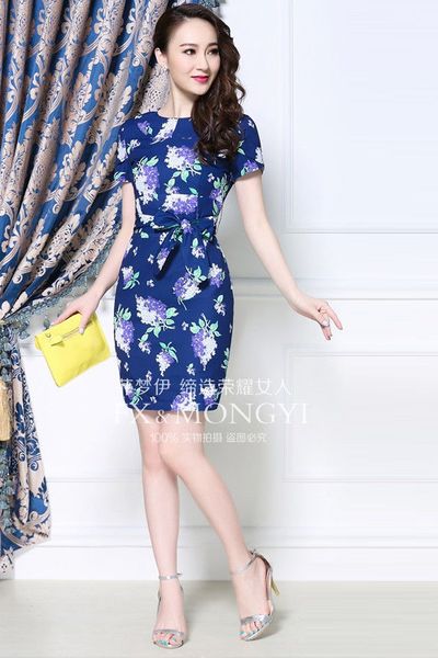 Đầm 3d công sở - phối nơ cách điệu - d4224