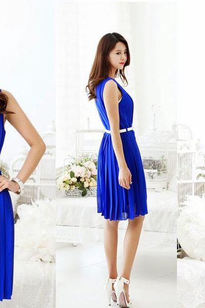 Đầm xếp ly purple - 0558