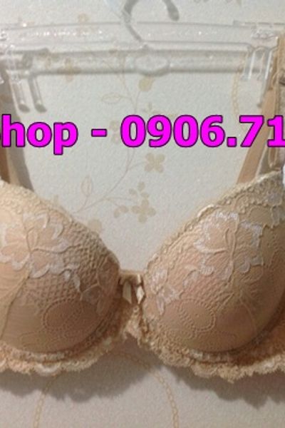 Atb33 áo triump ren hoa cúp ngang màu xanh