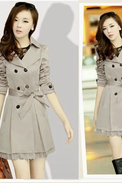 Áo khoác kaki phối ren lucy - mc225 ak0166