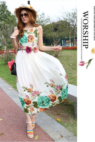Đầm maxi hoa xinh xắn-