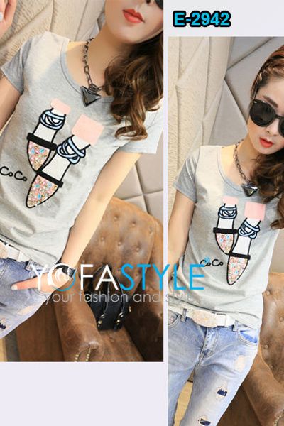 Att-2942 áo thun nữ ôm eo yofastyle - thời trang sỉ giá sản