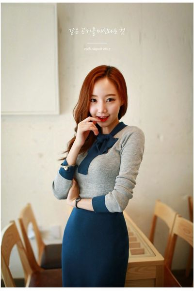 Set áo nơ chân váy ôm fashion - 0972